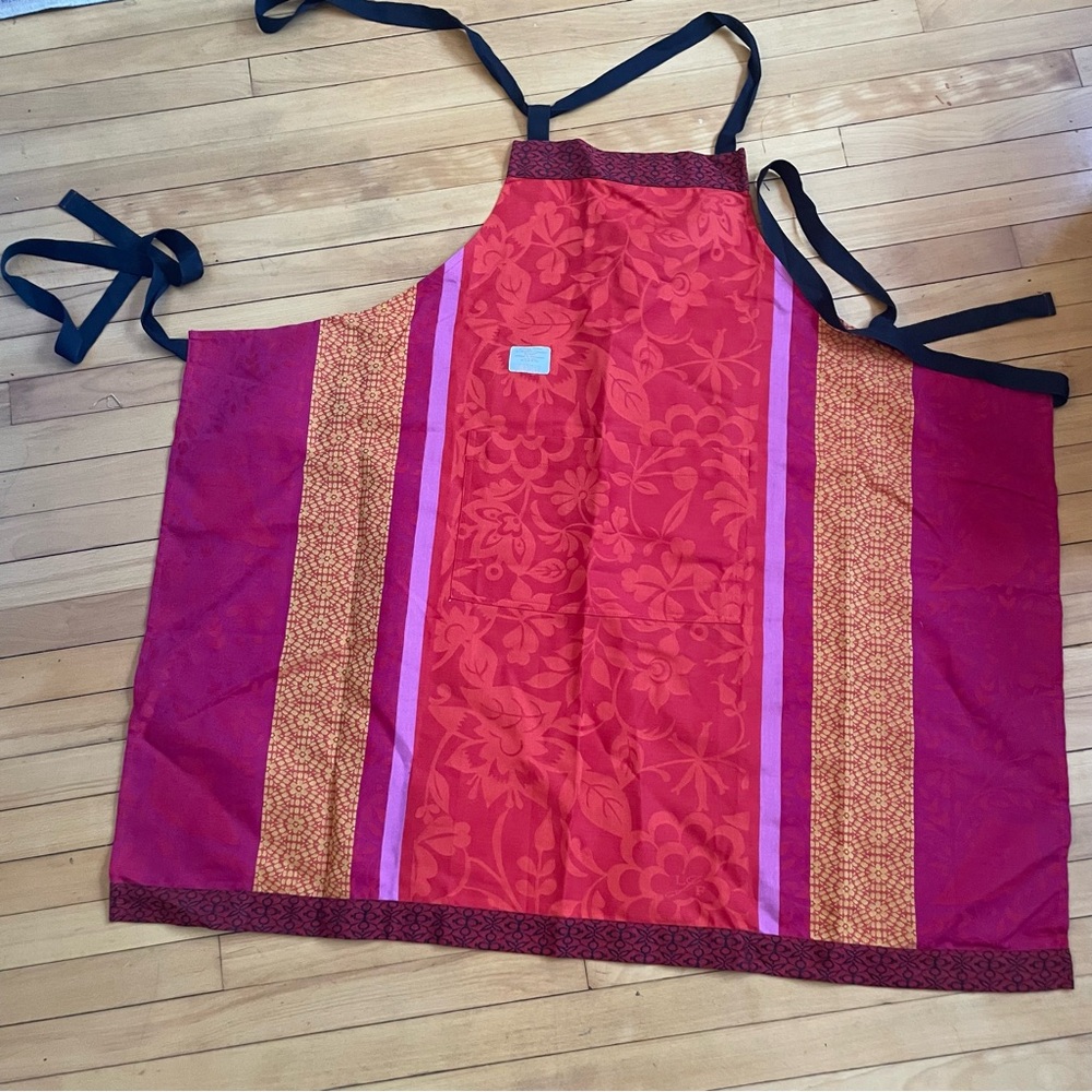 Jacques Francois made in France, Red and Orange Kitchen Apron